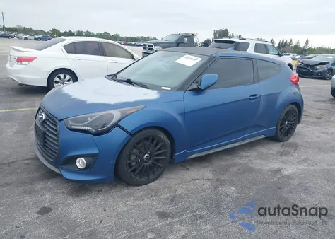 2016 Hyundai Veloster Turbo Rally Edition из США, поврежденный, VIN KMHTC6AE7GU261447
